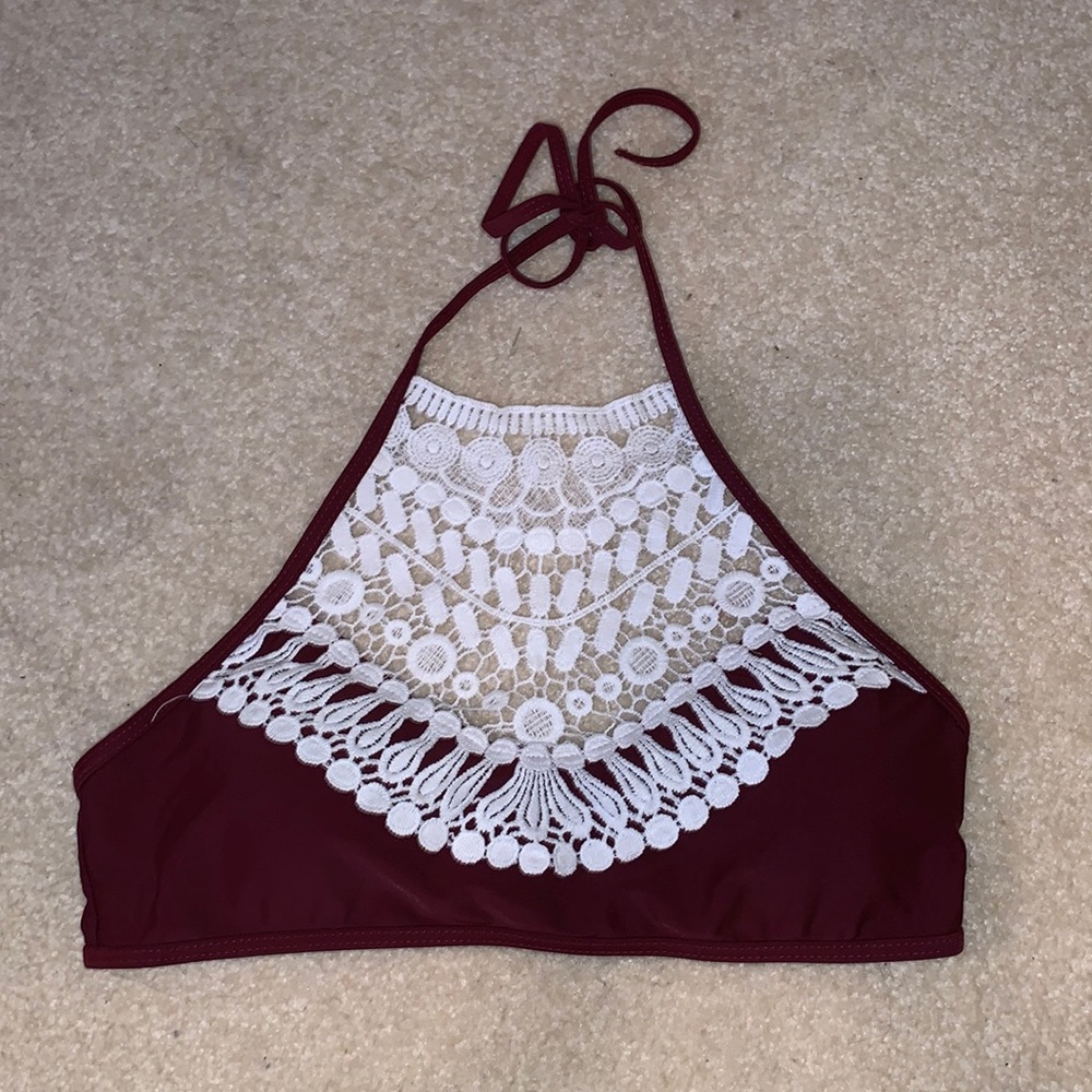 Halter swim top